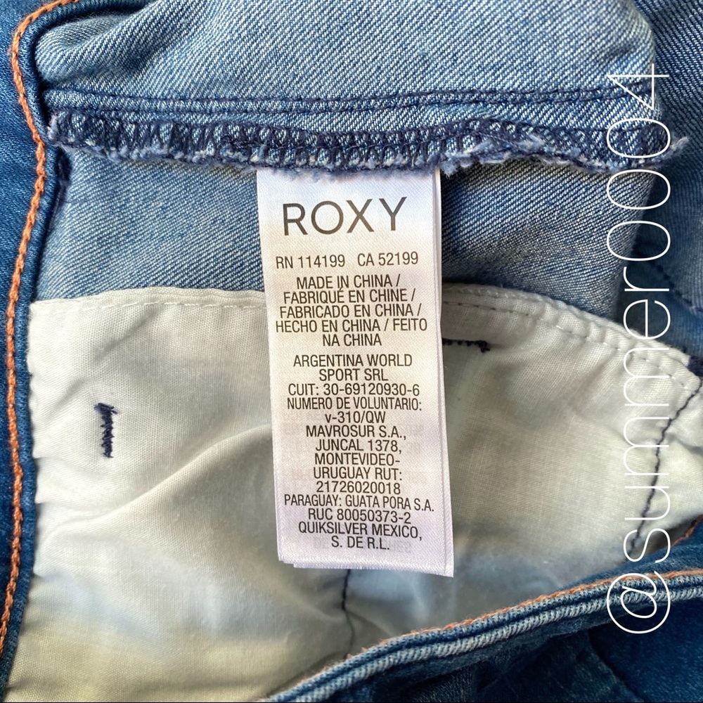 NWOT Roxy In My Head High Rise Denim Shorts 25 - Picture 9 of 10